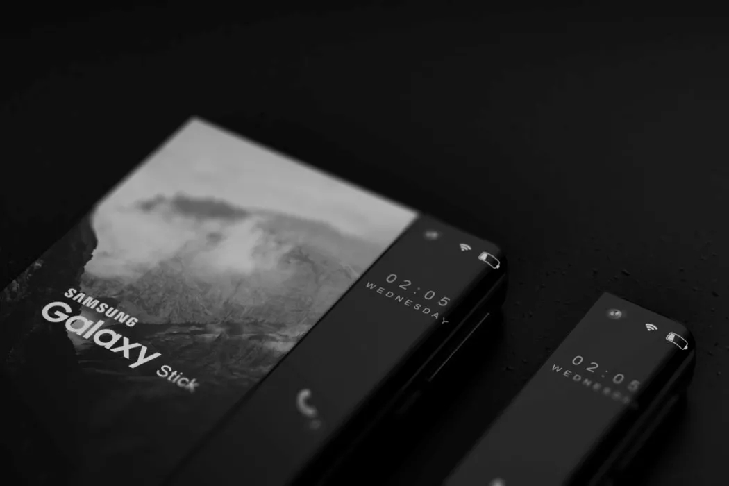 Galaxy Stick概念机:融合LG的卷曲电视设计