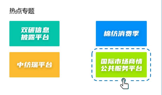 中国纺织品进出口商会“国际市场商情公共服务平台”上线