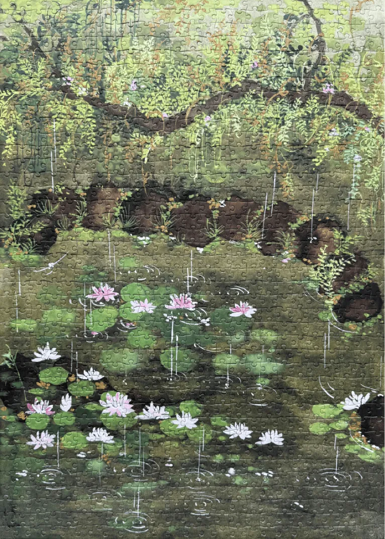 Picture of a Lotus Pond in Lig