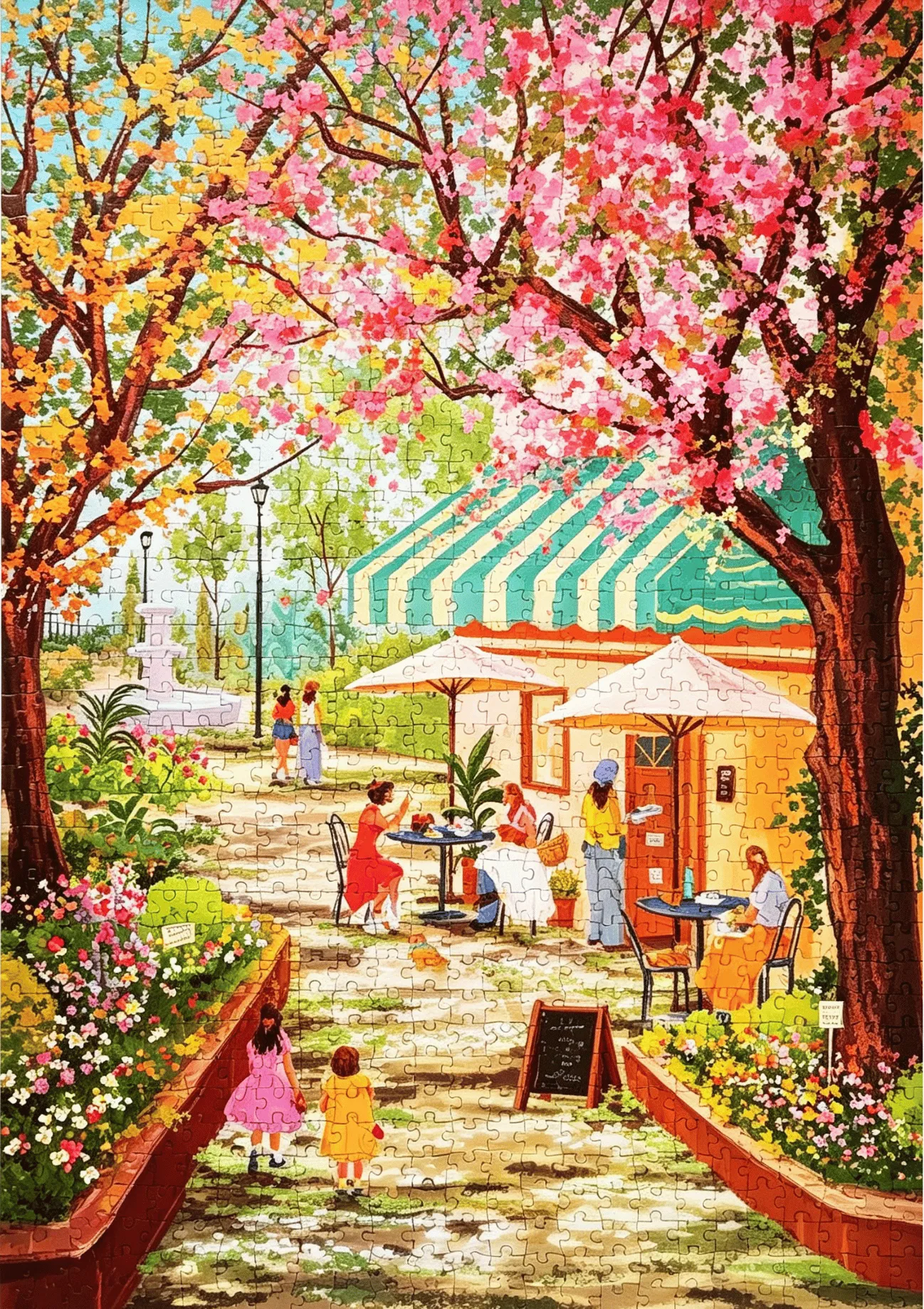 Park Cafe Puzzle 1000 piece Bl