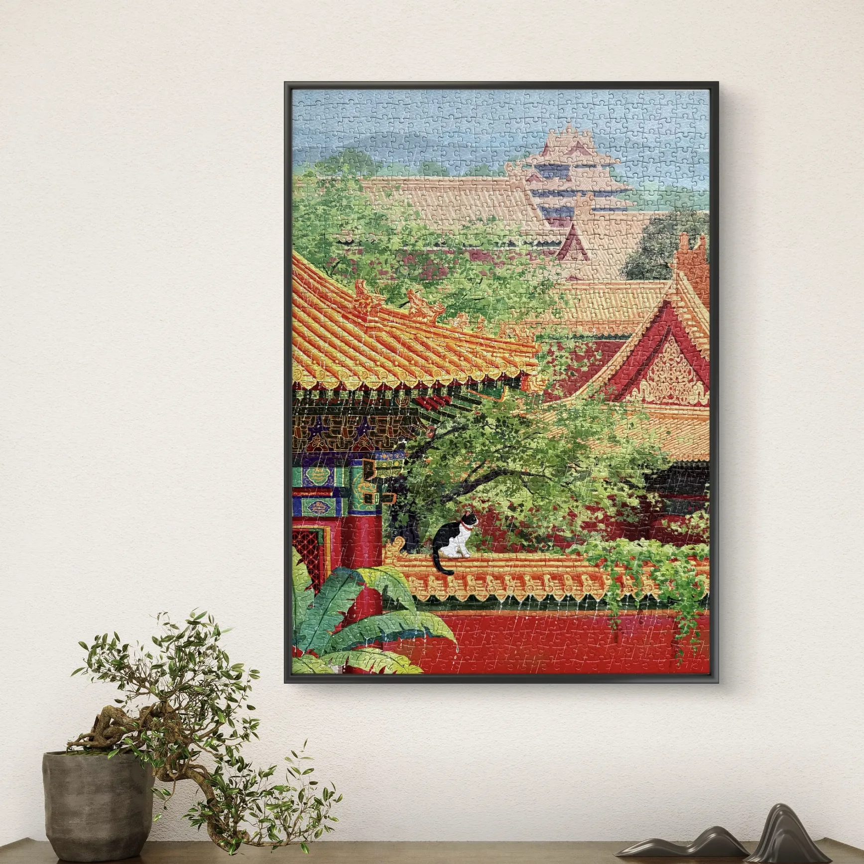Watching the rain of the Jinqu
