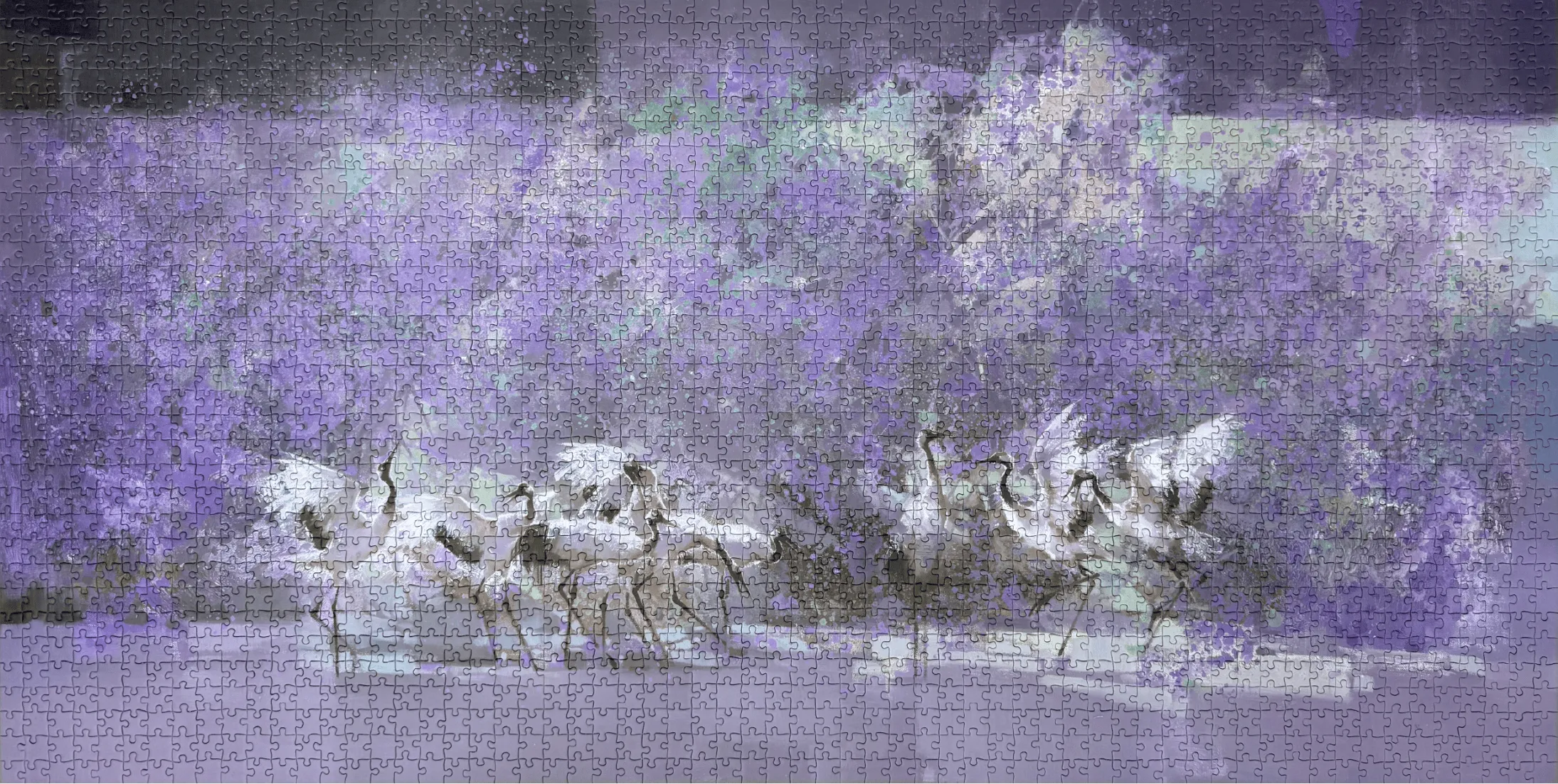 Purple Mist, Crane Silhouettes