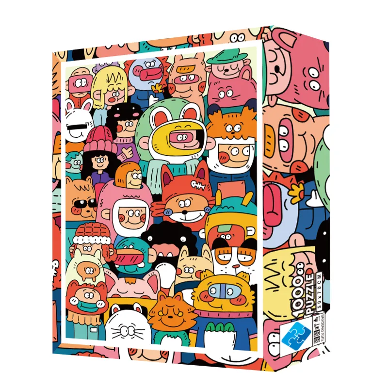 Magical Zoo Puzzle Blue Card