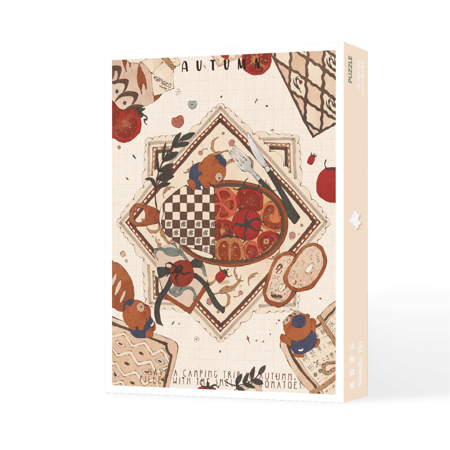 100 pieces of canned tomatoes 