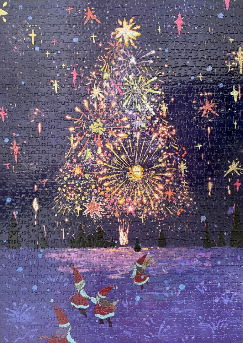 Christmas Fireworks Puzzle 100