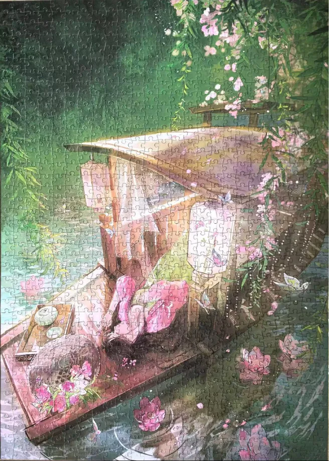 Lotus Boat Pillow Dream Puzzle